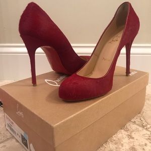 Christian Louboutin Fifi 100 Ponyhair Luxor Pumps